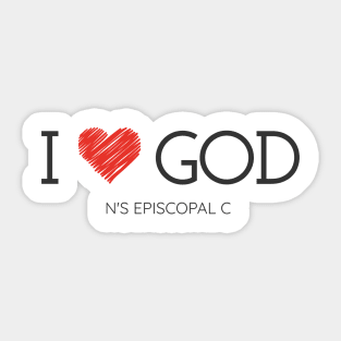 I love GOD Sticker